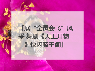 展“全员会飞”风采 舞剧《天工开物》快闪滕王阁