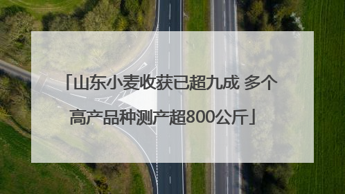 山东小麦收获已超九成 多个高产品种测产超800公斤