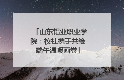 山东铝业职业学院：校社携手共绘端午温暖画卷