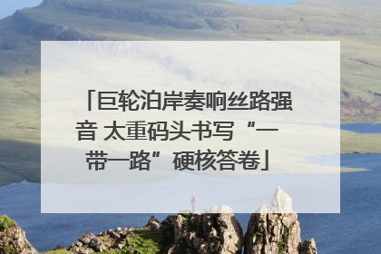 巨轮泊岸奏响丝路强音 太重码头书写“一带一路”硬核答卷