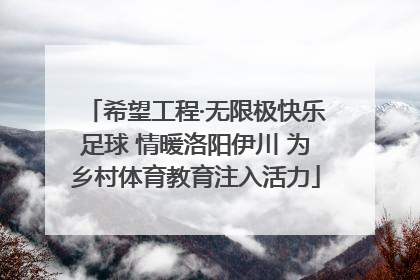 希望工程·无限极快乐足球 情暖洛阳伊川 为乡村体育教育注入活力