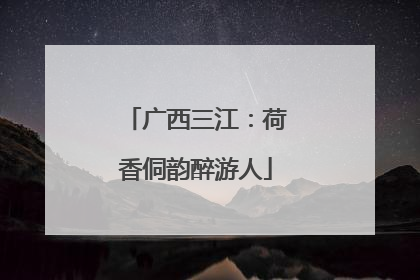 广西三江：荷香侗韵醉游人