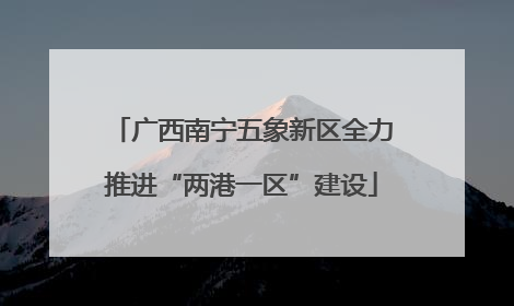 广西南宁五象新区全力推进“两港一区”建设