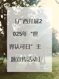 广西开展2025年“世界认可日”主题宣传活动
