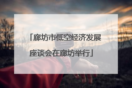 廊坊市低空经济发展座谈会在廊坊举行