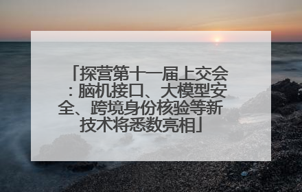 探营第十一届上交会：脑机接口、大模型安全、跨境身份核验等新技术将悉数亮相