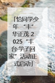 恰同学少年 “丰”华正茂 2025“丰台·学子回家”活动正式启动