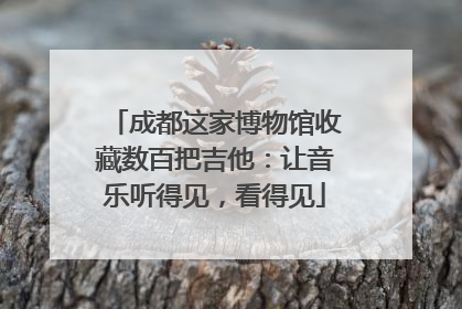 成都这家博物馆收藏数百把吉他：让音乐听得见，看得见