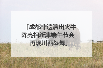 成都非遗演出火牛阵亮相新津端午节会 再现川西战舞