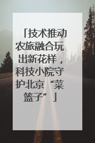 技术推动农旅融合玩出新花样，科技小院守护北京“菜篮子”