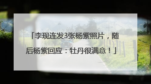 李现连发3张杨紫照片，随后杨紫回应：牡丹很满意！