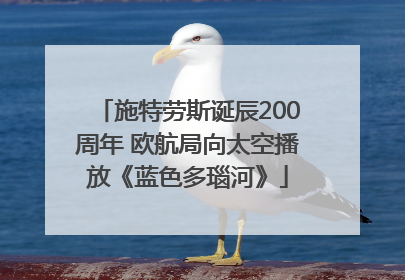施特劳斯诞辰200周年 欧航局向太空播放《蓝色多瑙河》