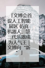 文博会首设人工智能展区 仿真机器人、第三代乐器成为人气王｜文博向“新”
