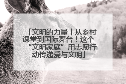 文明的力量丨从乡村课堂到国际舞台！这个“文明家庭”用志愿行动传递爱与文明