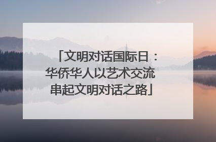 文明对话国际日：华侨华人以艺术交流串起文明对话之路