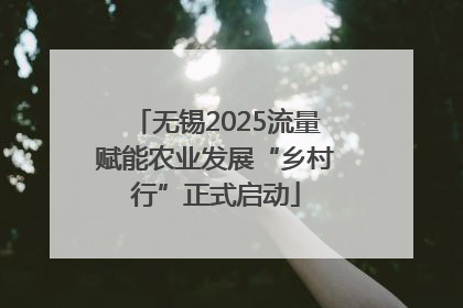 无锡2025流量赋能农业发展“乡村行”正式启动