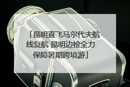 昆明直飞马尔代夫航线复航 昆明边检全力保障暑期跨境游