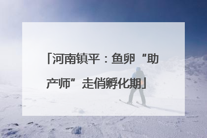 河南镇平：鱼卵“助产师”走俏孵化期