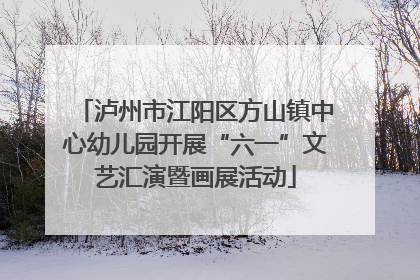 泸州市江阳区方山镇中心幼儿园开展“六一”文艺汇演暨画展活动