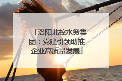 洛阳北控水务集团：党建引领助推企业高质量发展