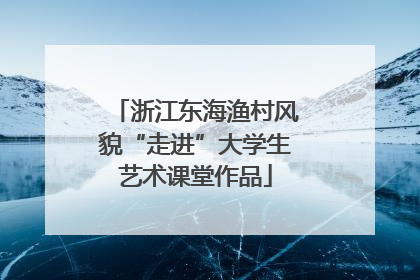 浙江东海渔村风貌“走进”大学生艺术课堂作品
