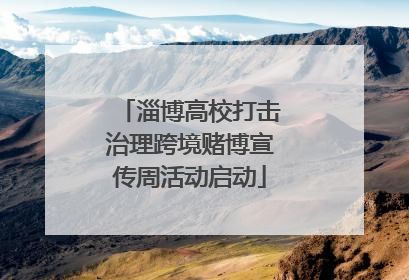 淄博高校打击治理跨境赌博宣传周活动启动