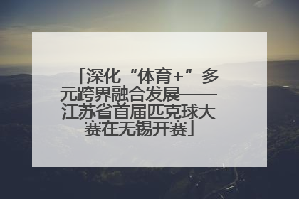 深化“体育+”多元跨界融合发展——江苏省首届匹克球大赛在无锡开赛