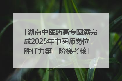 湖南中医药高专圆满完成2025年中医师岗位胜任力第一阶梯考核