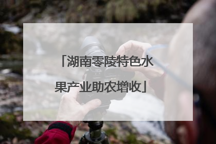 湖南零陵特色水果产业助农增收