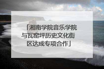 湘南学院音乐学院与瓦窑坪历史文化街区达成专项合作