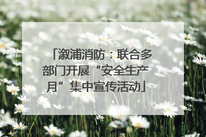 溆浦消防：联合多部门开展“安全生产月”集中宣传活动
