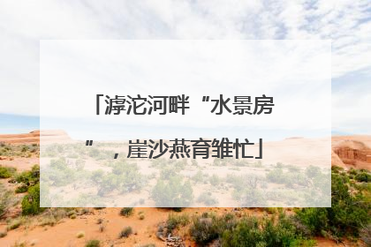 滹沱河畔“水景房”，崖沙燕育雏忙