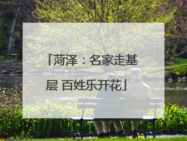 菏泽：名家走基层 百姓乐开花