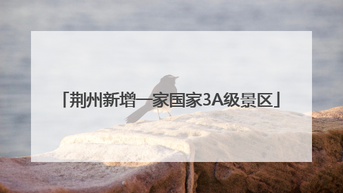 荆州新增一家国家3A级景区