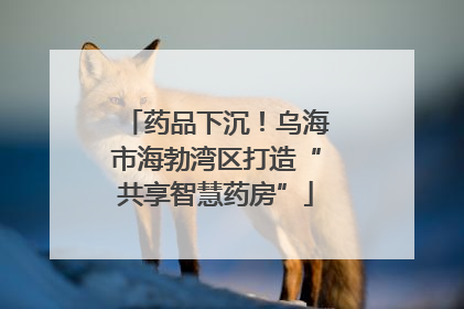 药品下沉！乌海市海勃湾区打造“共享智慧药房”