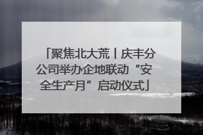 聚焦北大荒丨庆丰分公司举办企地联动“安全生产月”启动仪式