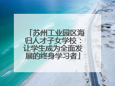 苏州工业园区海归人才子女学校：让学生成为全面发展的终身学习者