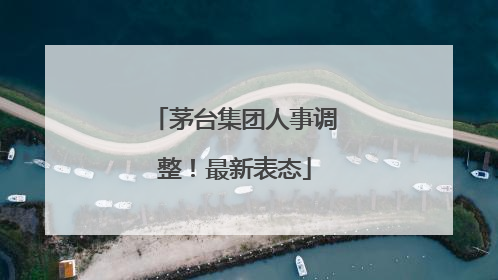 茅台集团人事调整！最新表态