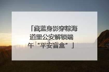 藏蓝身影穿粽海 道里公安解锁端午“平安盲盒”