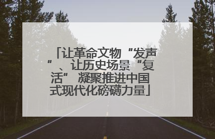 让革命文物“发声”、让历史场景“复活” 凝聚推进中国式现代化磅礴力量