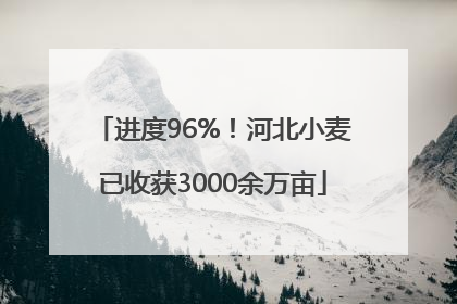 进度96%！河北小麦已收获3000余万亩