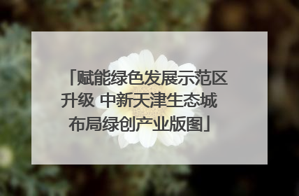 赋能绿色发展示范区升级 中新天津生态城布局绿创产业版图