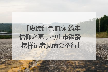 赓续红色血脉 筑牢信仰之基，枣庄市银龄榜样记者见面会举行