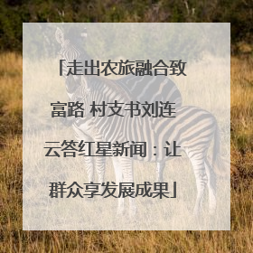 走出农旅融合致富路 村支书刘连云答红星新闻：让群众享发展成果
