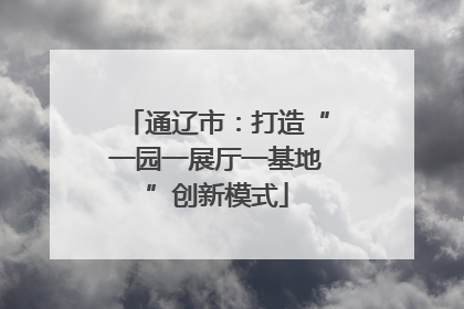 通辽市：打造“一园一展厅一基地”创新模式