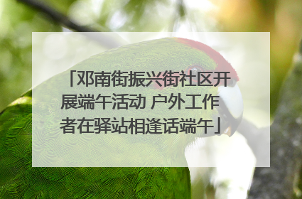 邓南街振兴街社区开展端午活动 户外工作者在驿站相逢话端午