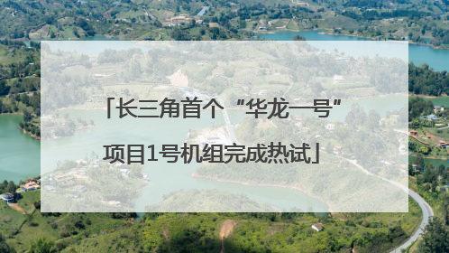 长三角首个“华龙一号”项目1号机组完成热试