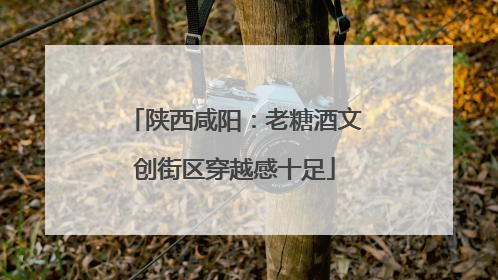 陕西咸阳：老糖酒文创街区穿越感十足