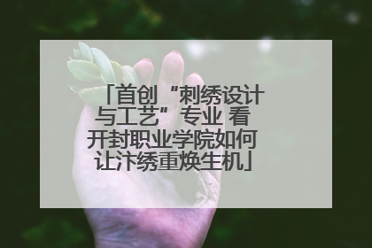 首创“刺绣设计与工艺”专业 看开封职业学院如何让汴绣重焕生机