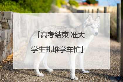高考结束 准大学生扎堆学车忙